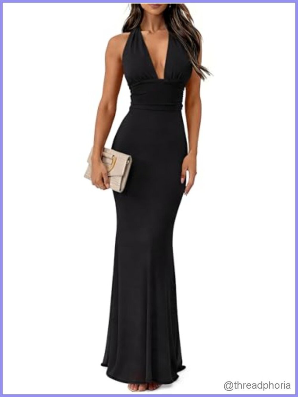 Women Halter Maxi Bodycon Dress Wedding Cocktail Formal
